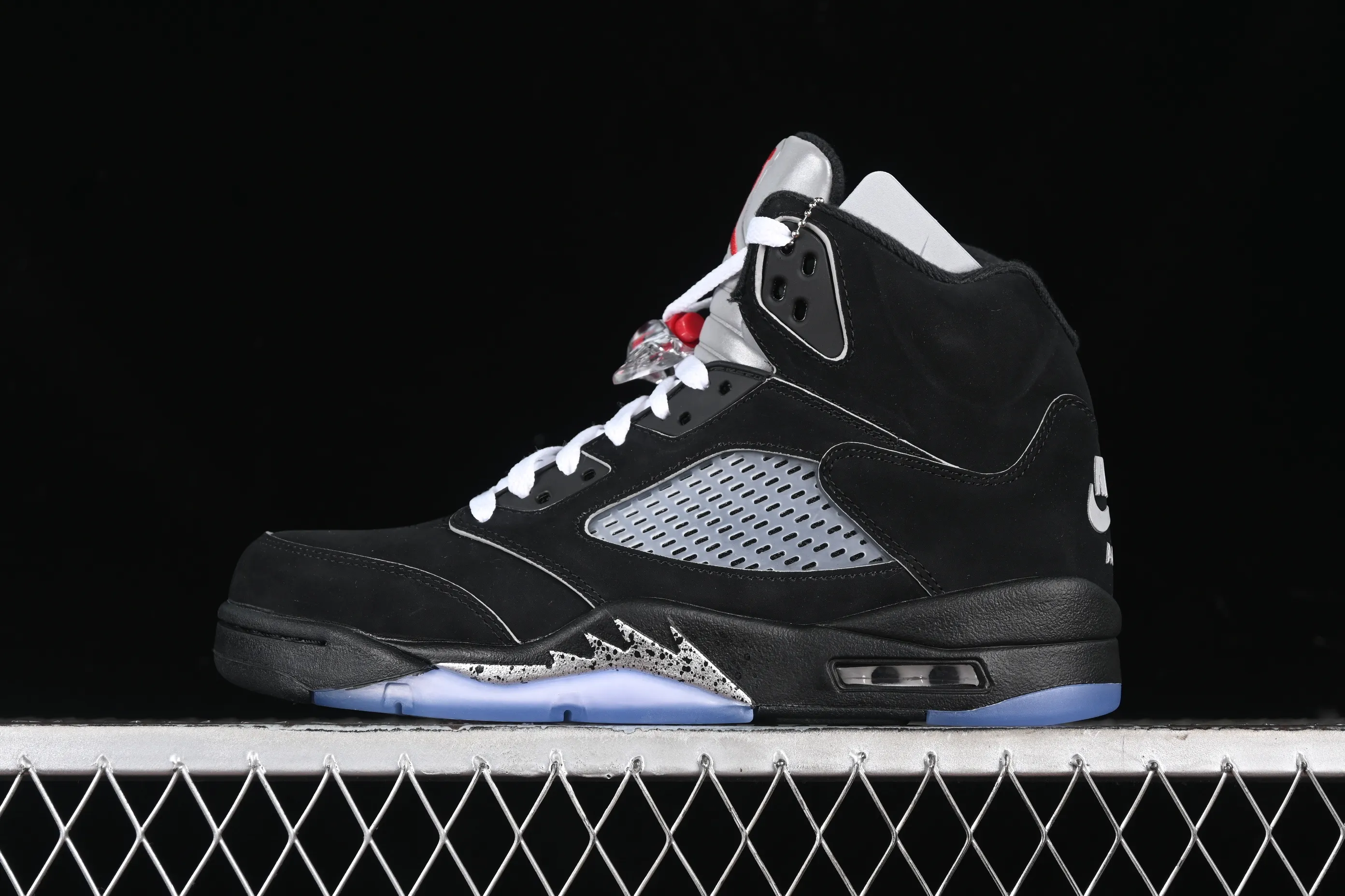 All categories Air Jordan Jordan series basketball shoes Air Jordan 5 Air Jordan 5 Black "Metallic Reimagined" AJ5 Joe 5 black silver HF3975-001